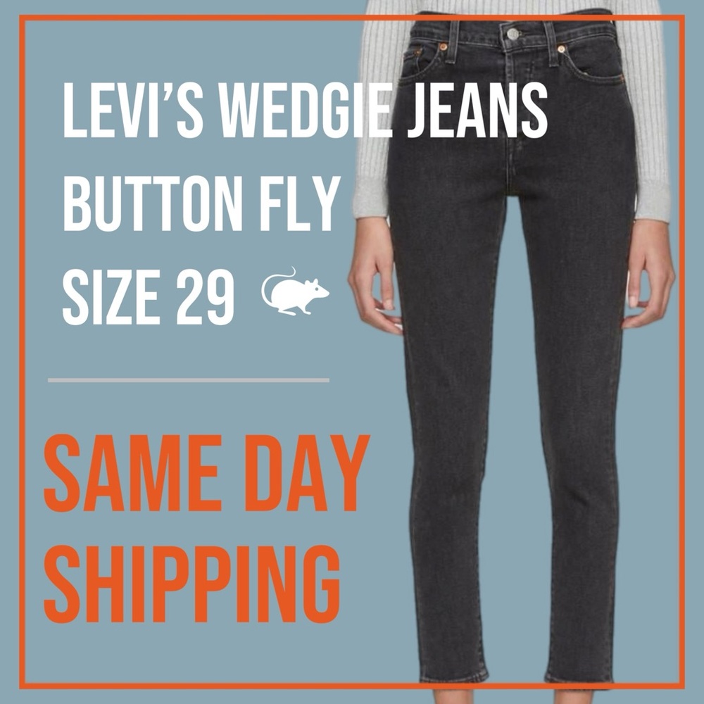 Levi's Wedgie Size 29 (Black)